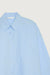 Oversized poplin shirt in cerulean — main image