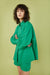 Oversized poplin shirt in lucky green — main image