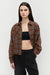 Oversized plaid shirt in fudge plaid — main image