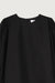 Cotton poplin blouse in black — main image