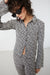 Floral pleated shirt in white — main image
