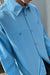 Cotton poplin shirt in alaskan blue — main image