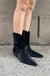 Low heel cowboy boot in black — main image