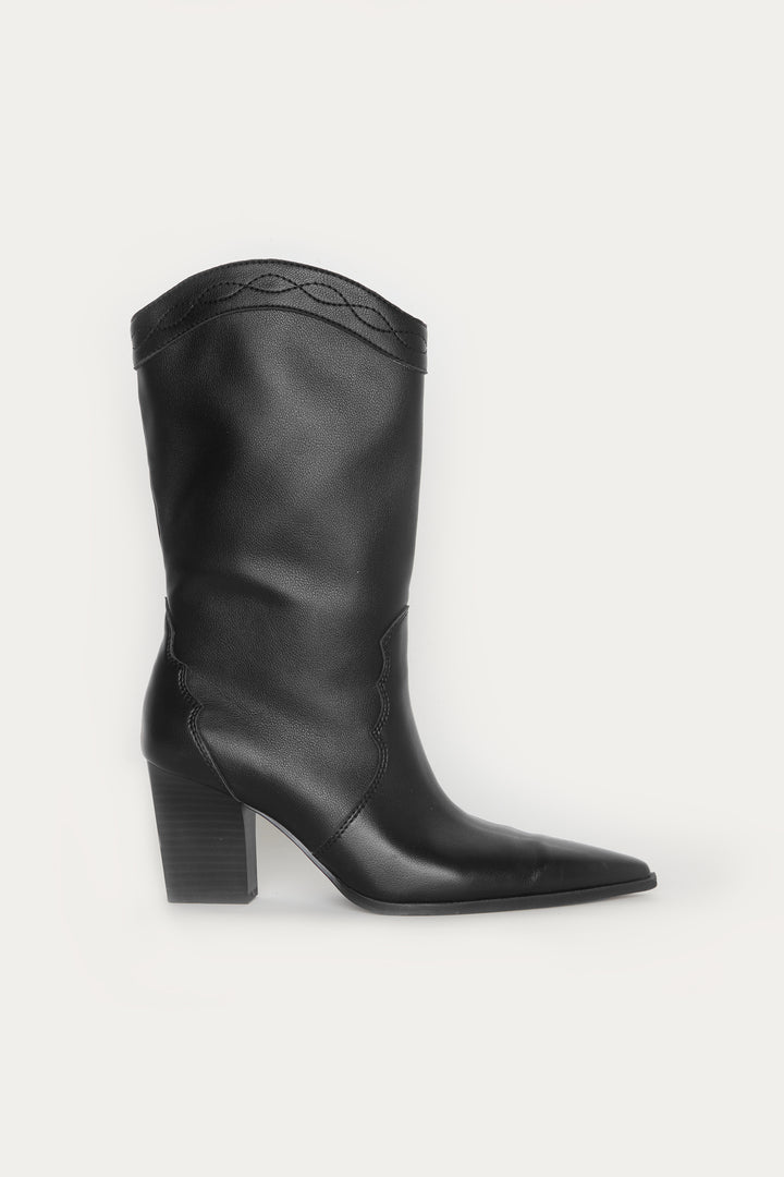 COWBOY BOOT in Black — alternate angle