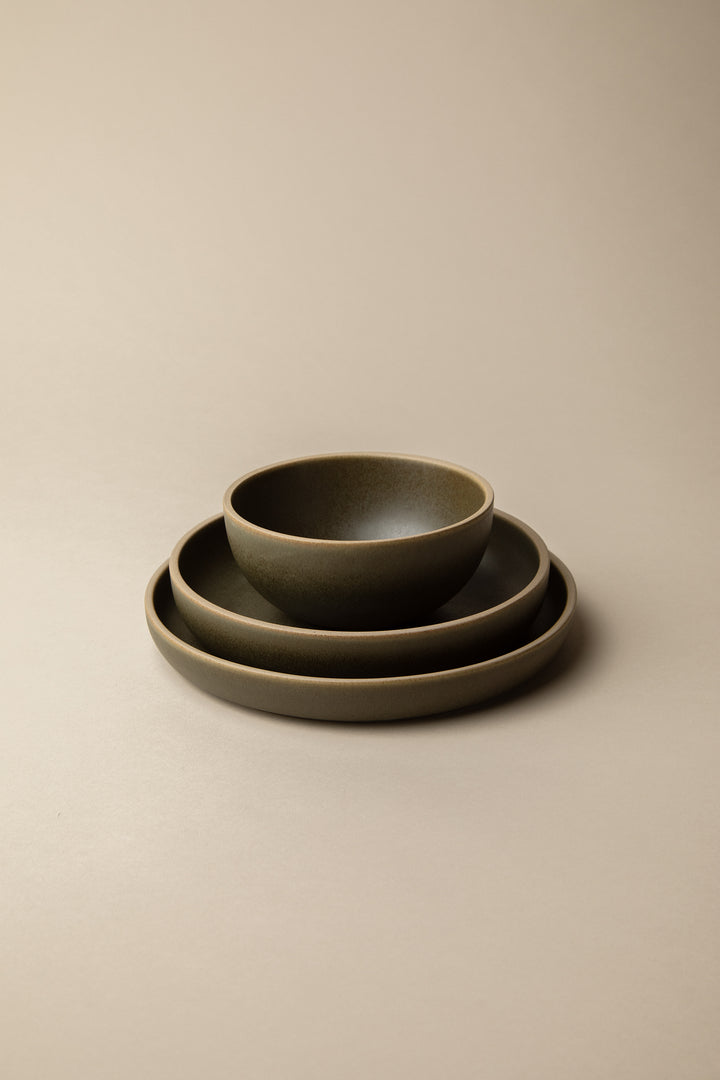 CREST CEREAL BOWL in Tuscan Olive — alternate angle