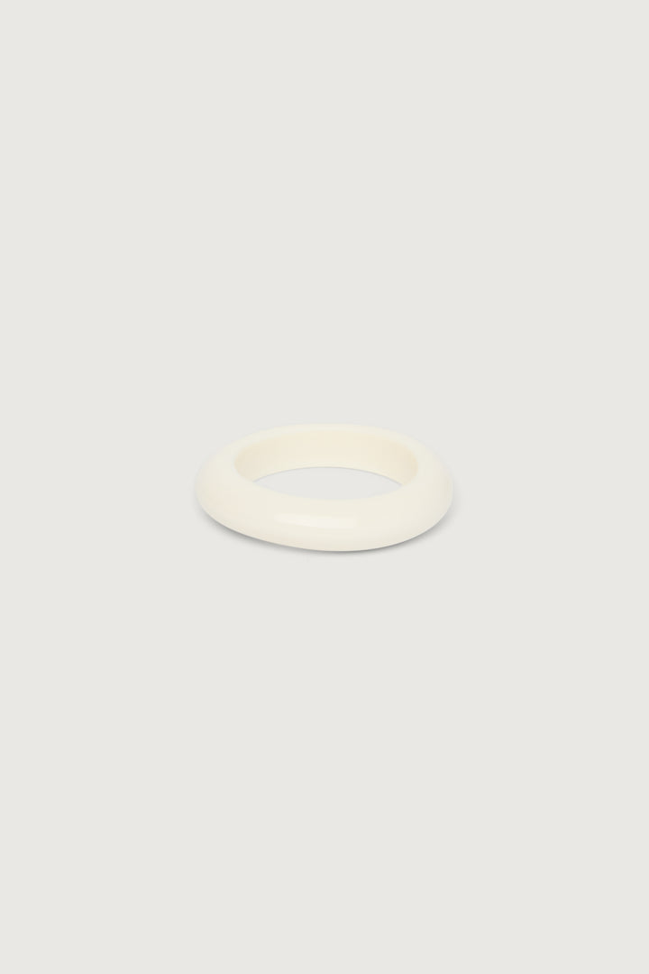 ROUNDED BANGLE in Ivory — alternate angle