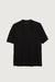 Ribbed button up shirt in black — main image