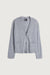 100% cashmere cardigan in dark heather grey — main image