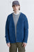 Mohair button up cardigan in heather navy blazer — main image