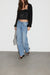 Single button cardigan in black — main image