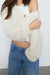 Fuzzy cardigan in white — main image