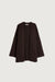 Open front cardigan in coffee bean — main image