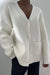 Button front cardigan in cream — main image