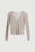 Sheer cardigan in beige — main image