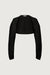 Knit bolero in black — main image