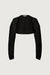 Knit bolero in black — main image