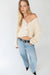Chunky knit oversized cardigan in eggnog — main image