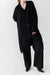 Open front cardigan in black — main image