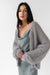 Fuzzy open front cardigan in winter twig — main image