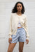 Lightweight cardigan in ivory — main image