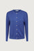 Classic buttoned cardigan in blue — main image