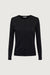 Lightweight knit cardigan in black — main image