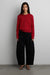 Button up cardigan in crimson — main image