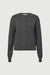 Button up cardigan in dark heather grey — main image