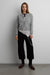 Button up cardigan in medium heather grey — main image