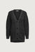 Sparkly oversized cardigan in black — main image