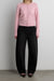 Classic fit cardigan with covered buttons in pink blossom — main image