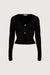 Lightweight knit cardigan in black — main image