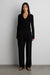 Layered effect halter cardigan in black — main image