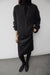 Relaxed fit button front cardigan in charcoal — main image