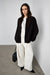 Chunky oversized knit sweater in black — main image