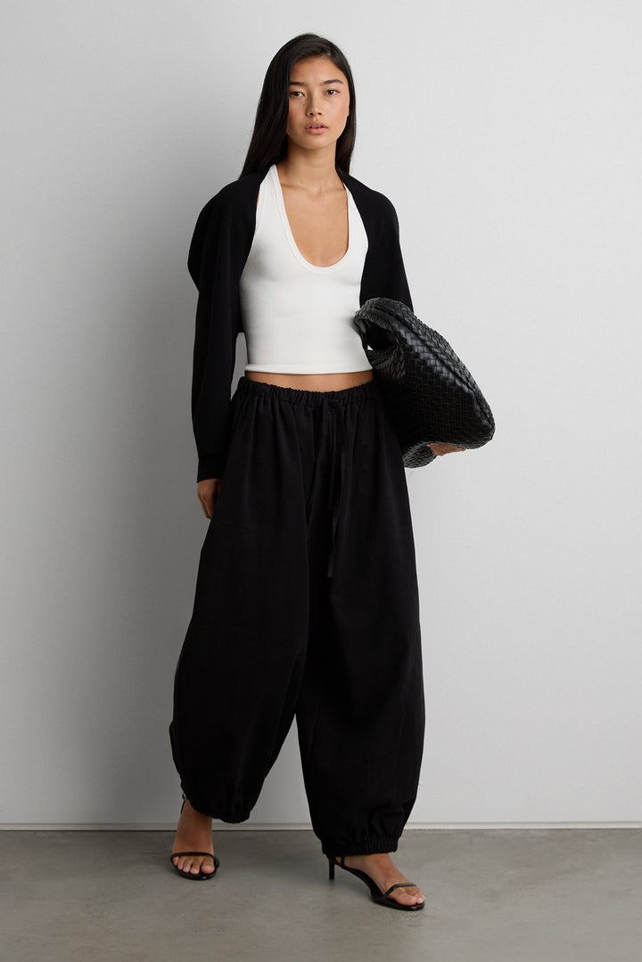 CROPPED BOLERO in Black — alternate angle
