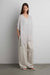 Sheer cardigan with button front in gray — main image