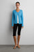 Textured sheer cardigan in blue — main image