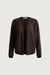 Lightweight open front cardigan in brown — main image