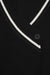 Varsity cardigan in black white swan — main image