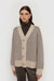 Herringbone cardigan in fog herringbone — image