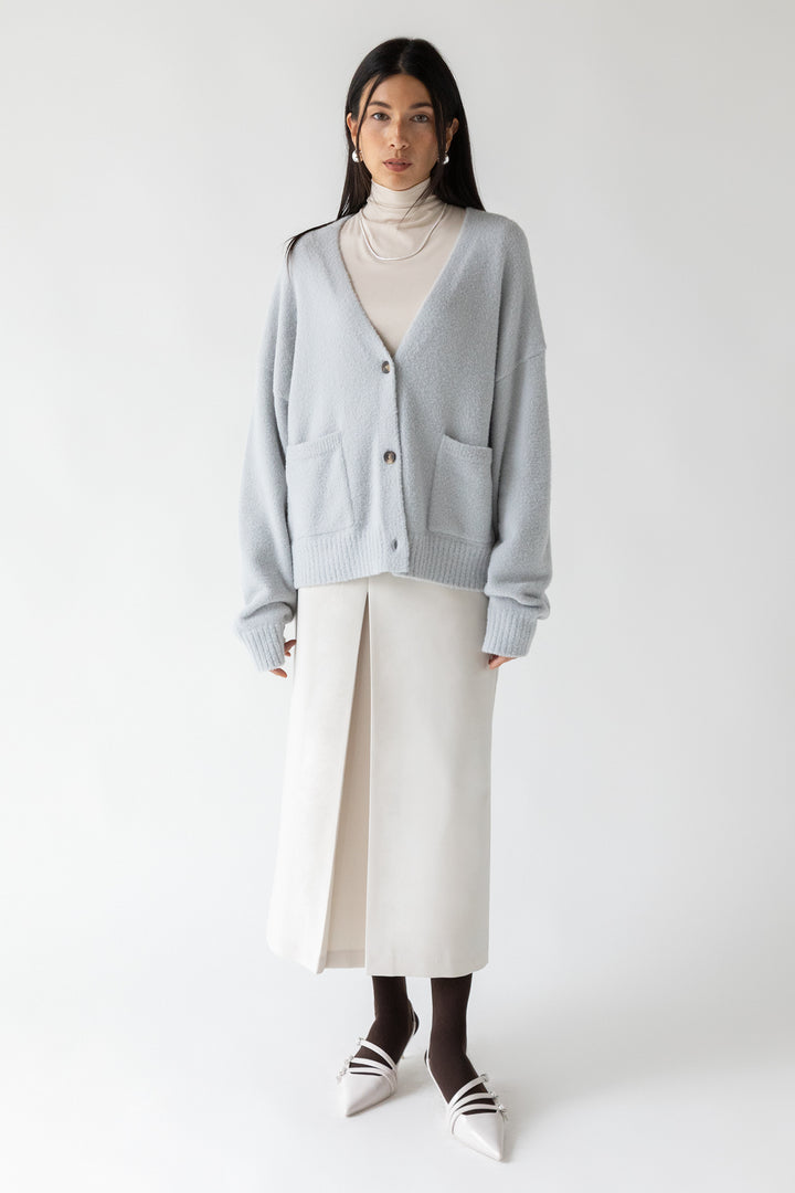 OVERSIZED CARDIGAN in HIGH RISE — alternate angle