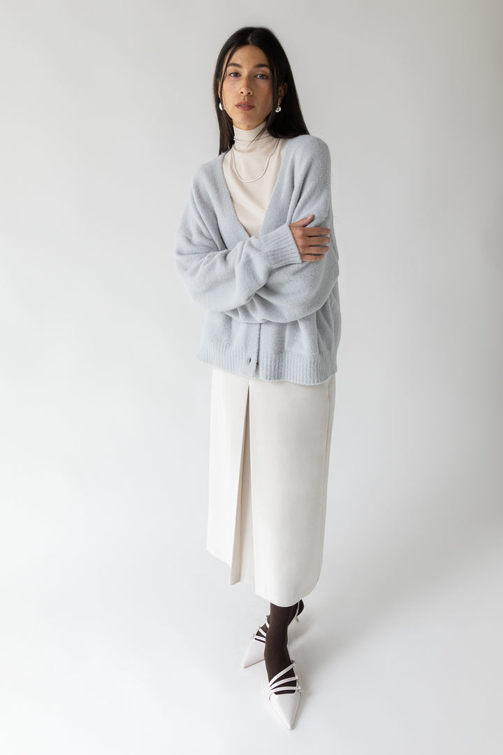 OVERSIZED CARDIGAN in HIGH RISE — alternate angle