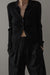 Collared cardigan in black — main image