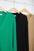 Ribbed cardigan in black — main image