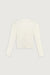 Puffy shoulder cardigan in cream — main image