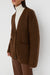 Relaxed fit cardigan in fudge — main image