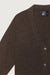 100% cashmere cardigan in turkish coffee — main image