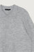 Collared cardigan in heather light gray — main image