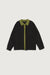 Front pocket collared cardigan in black — main image